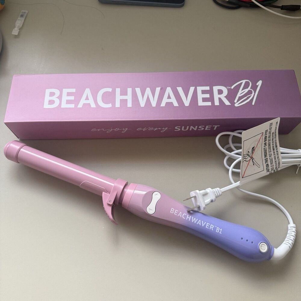 Beachwaver B1 Rotating Curling Iron in Pink Sunset 1" Barrel - Pink Sunset